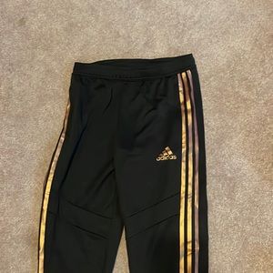 Adidas pants with bronze sides only worn a few times